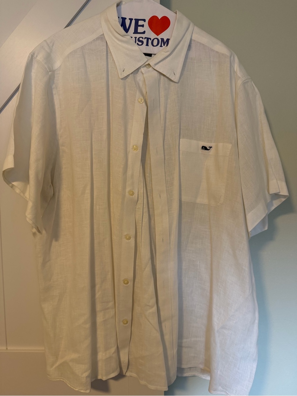 Vineyard Vines Classic White Short-Sleeve Button-Down Shirt